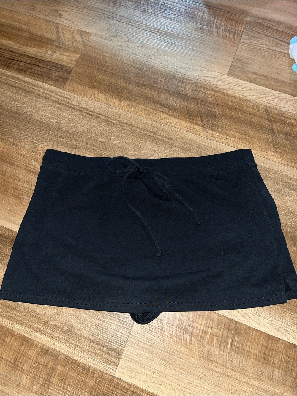 Black Women's Drawstring Skort